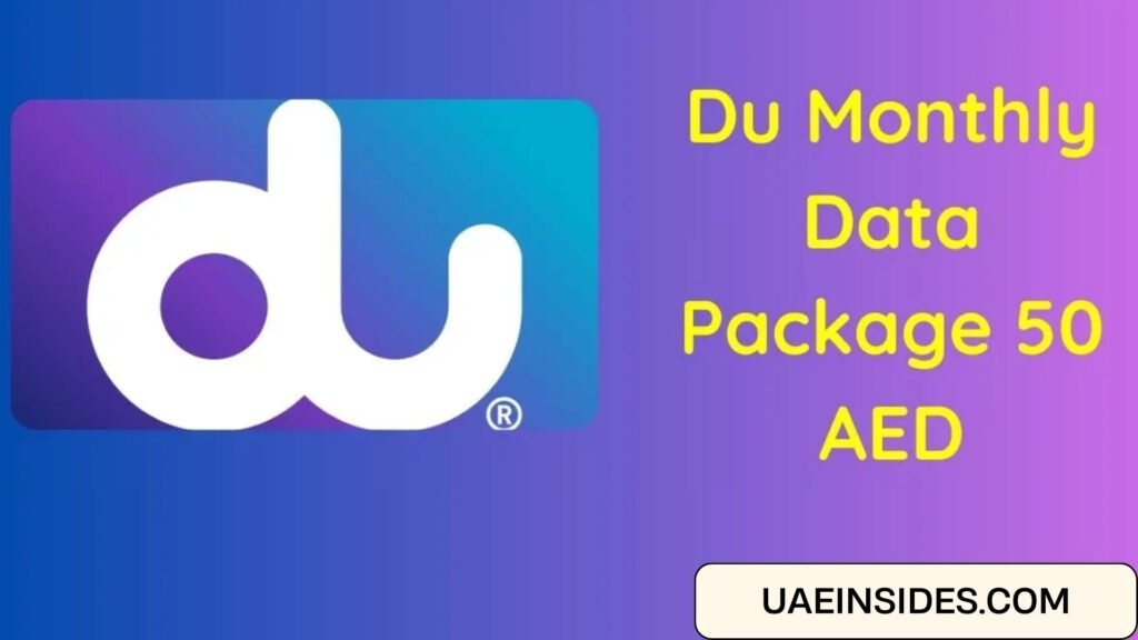 Du Monthly Data Package 50 AED 28GB