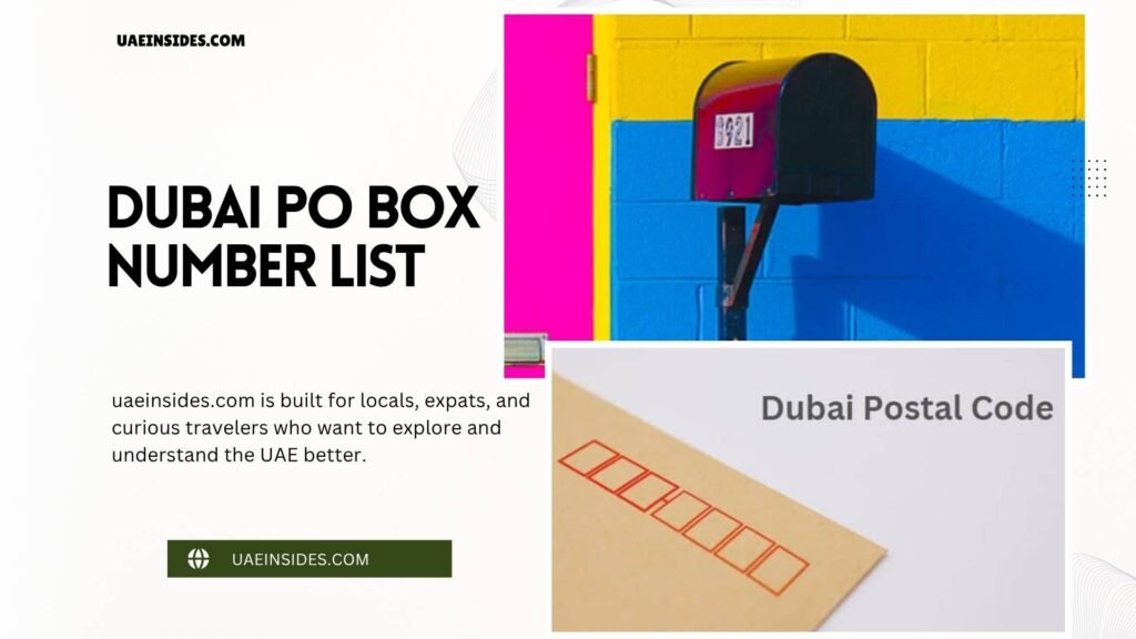 Dubai Postal Code: Where are Dubai Postal Codes?