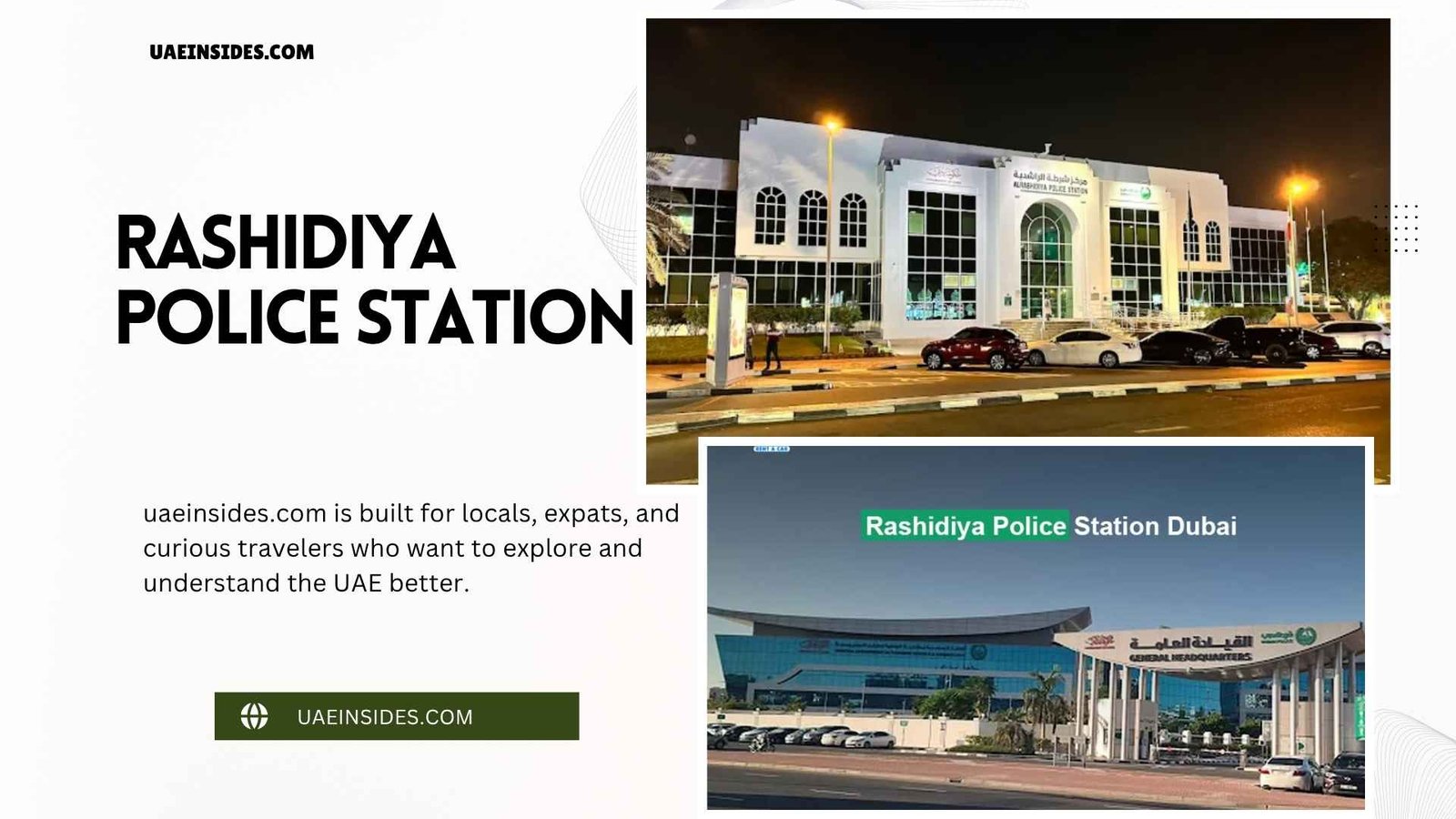 Rashidiya Police Station: Building Society. Security and Safety