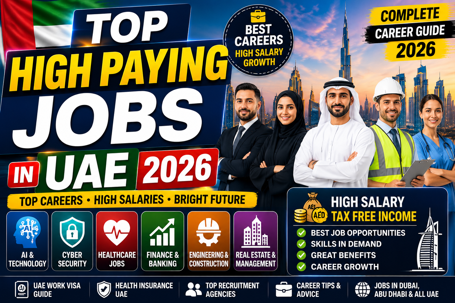 Top High Paying Jobs in UAE 2026 | Highest Salary Careers – UAE Insides